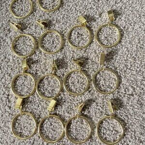 Curtain Rings with Clip - 1.5-Inch Inner Diameter